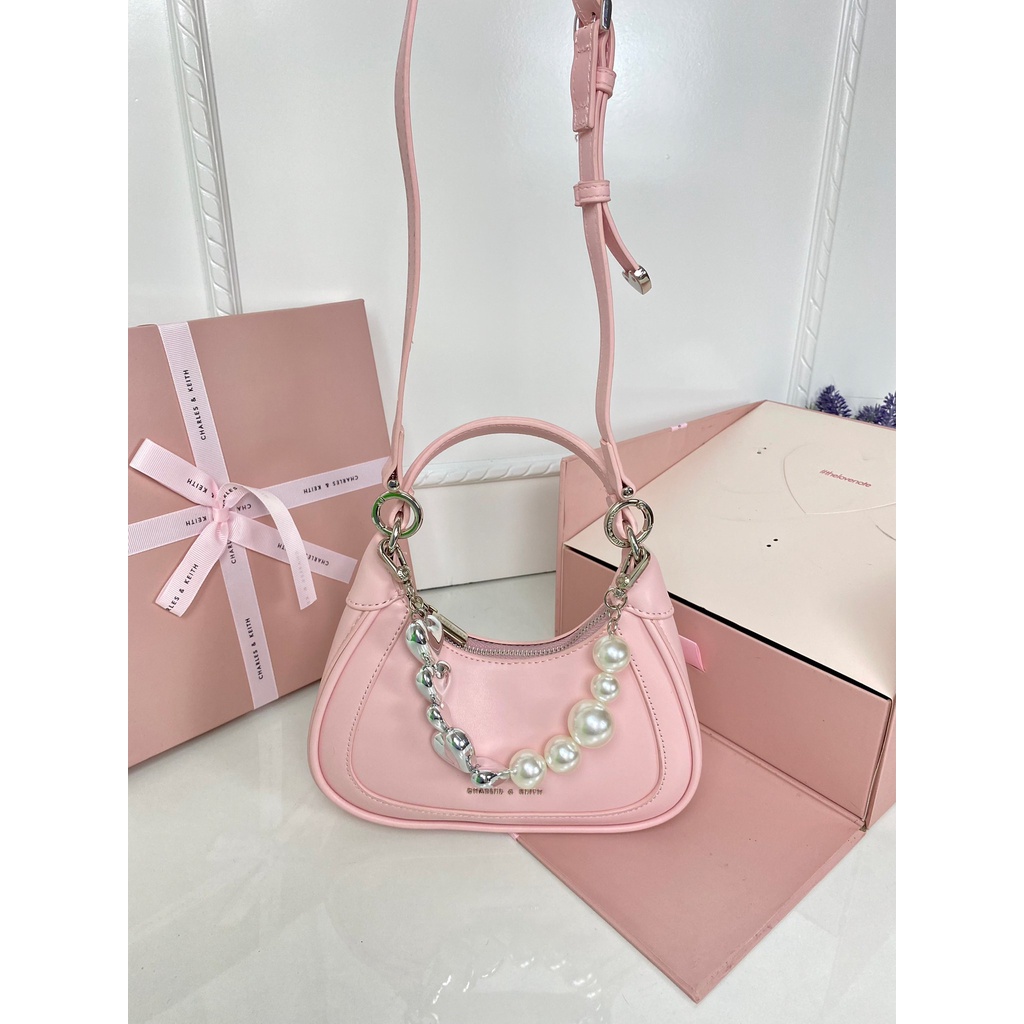 TAS WANITA IMPORT BRANDED FREE LOVELY BOX CK CUTE PINK CK950 PAKET HADIAH SLING BAG PREMIUM