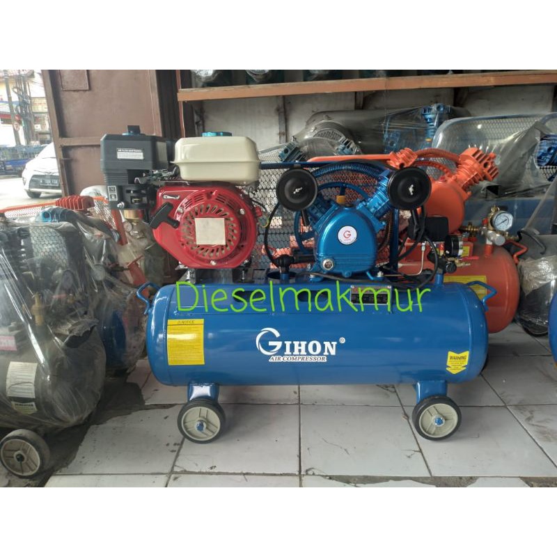 Mesin Kompresor Angin 1/2Hp Gihon + Mesin Penggerak Gx160