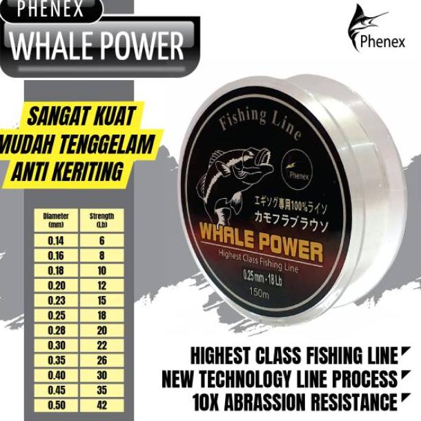 Senar Pancing Kuat Phenex WHALE POWER (KODE 7512)
