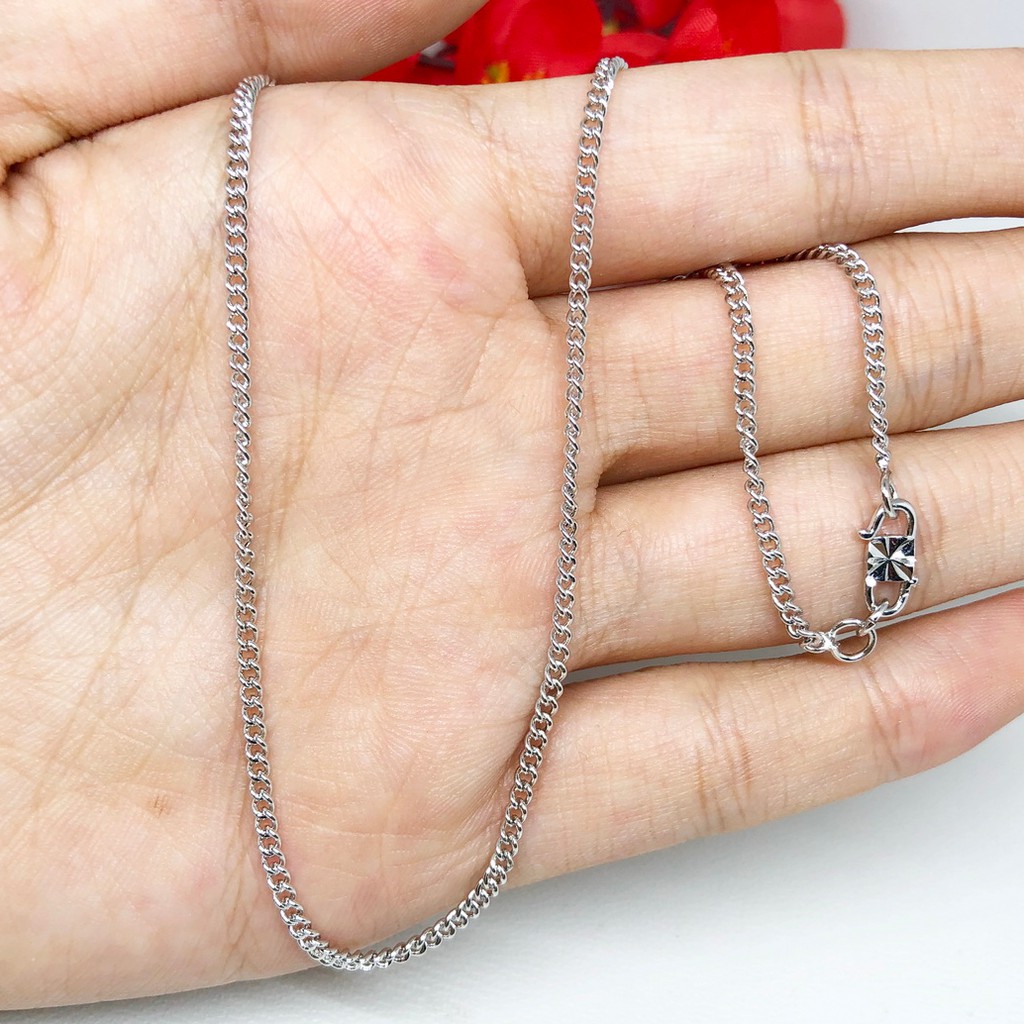 Rantai Kalung Anak Polos Silver Xuping Lapis Emas Putih Rantai Kalung Anak Polos Silver Xuping Lapis Emas Putih