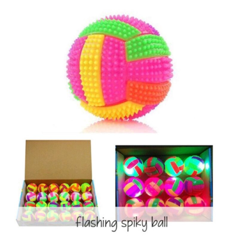 Flashing Spiky Ball Mainan Bola