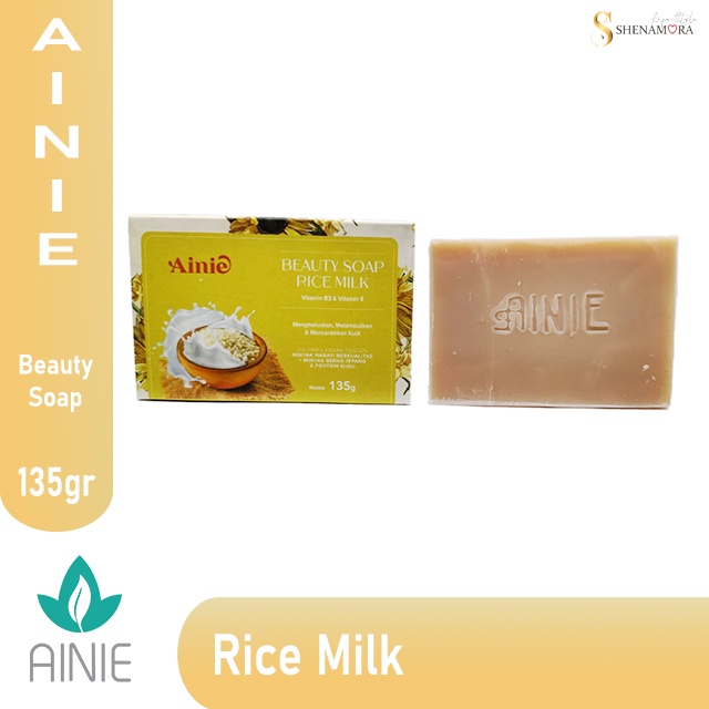 Ainie Rice Milk Soap | Sabun Beras Susu 135 Gr