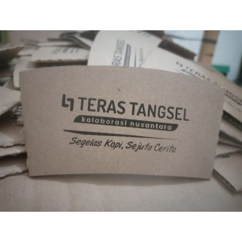 Sablon Sleeve papercup 8 Oz dan 12 Oz / jaket penahan panas hot cup