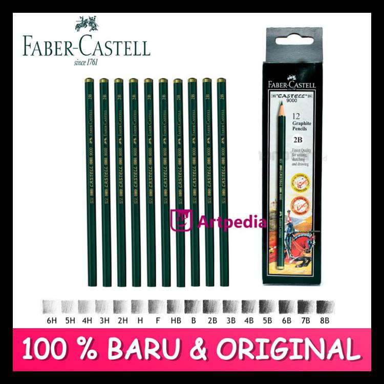 

BOOM SALE PENSIL KAYU FABER CASTELL 8B-6H (ORIGINAL) BARANG TERUPDATE