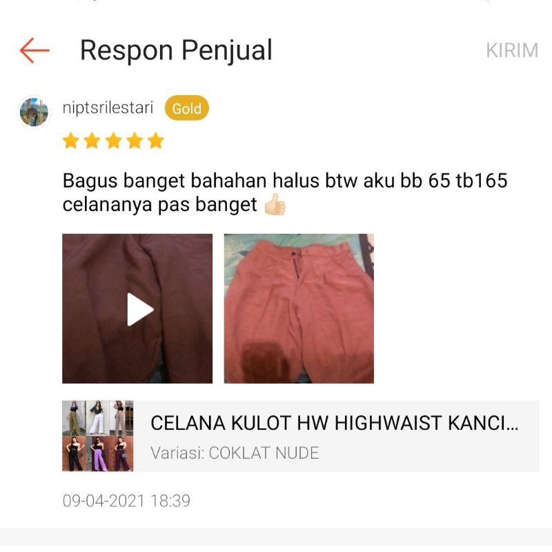 CELANA KULOT HW HIGHWAIST XL KANCING RESLETING+KANTONG RAYON PREMIUM