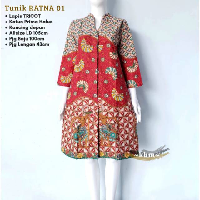 Tunik ratna lapis tricot