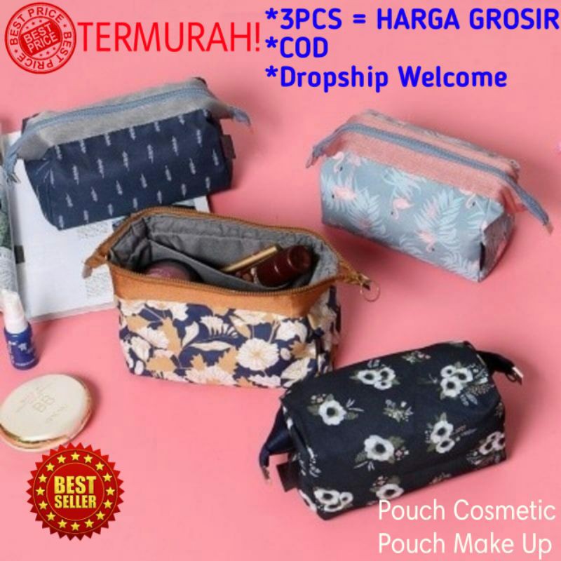 Pouch Tas Make Up Kosmetik Korean Anti Air Waterproof