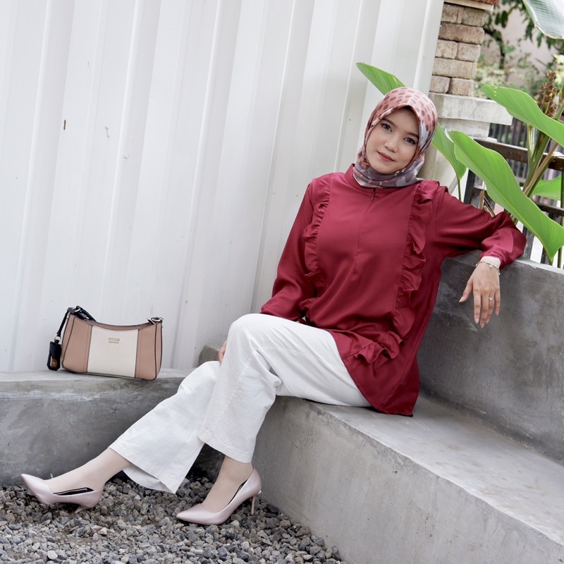 BLOUSE WANITA ATASAN BLOUSE MUSLIMAH BLOUSE RAFFLE