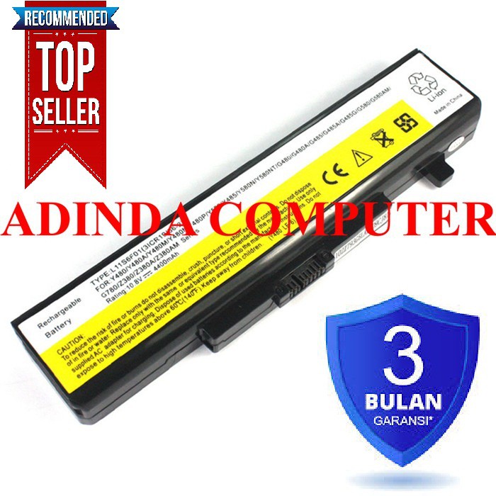 Baterai Lenovo G480 G400 G405 G485 G500 G410 G505 G510 G580 G585 G700 G710