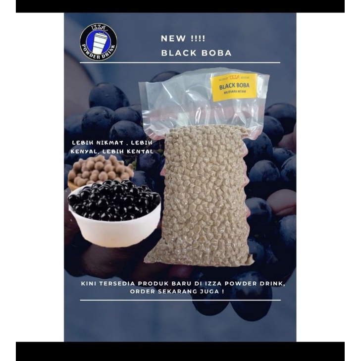 

boba/toping minuman /minuman viral /Black boba, boba tea , buble kiloan/boba viral,/serbuk minuman/serbuk minuman viral /boba teguk /