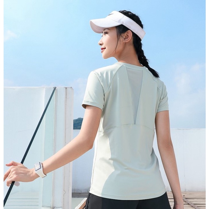 Baju Olahraga Aerobik Yoga Lengan Pendek DX818