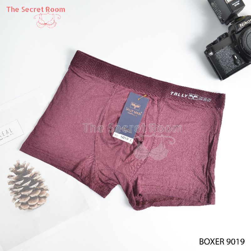 TALLY CD CELANA DALAM BOXER COWOK PRIA 9019 | BAHAN KATUN I SIZE L-XXL (HARGA PER PCS)