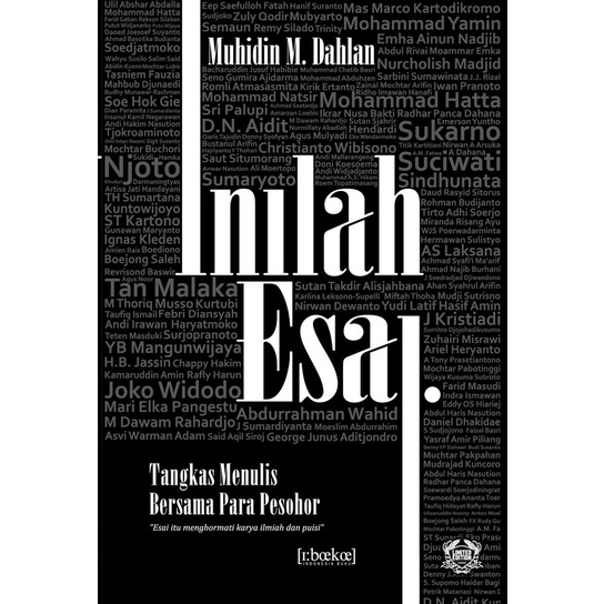 Muhidin M. Dahlan – Inilah Esai (2016)