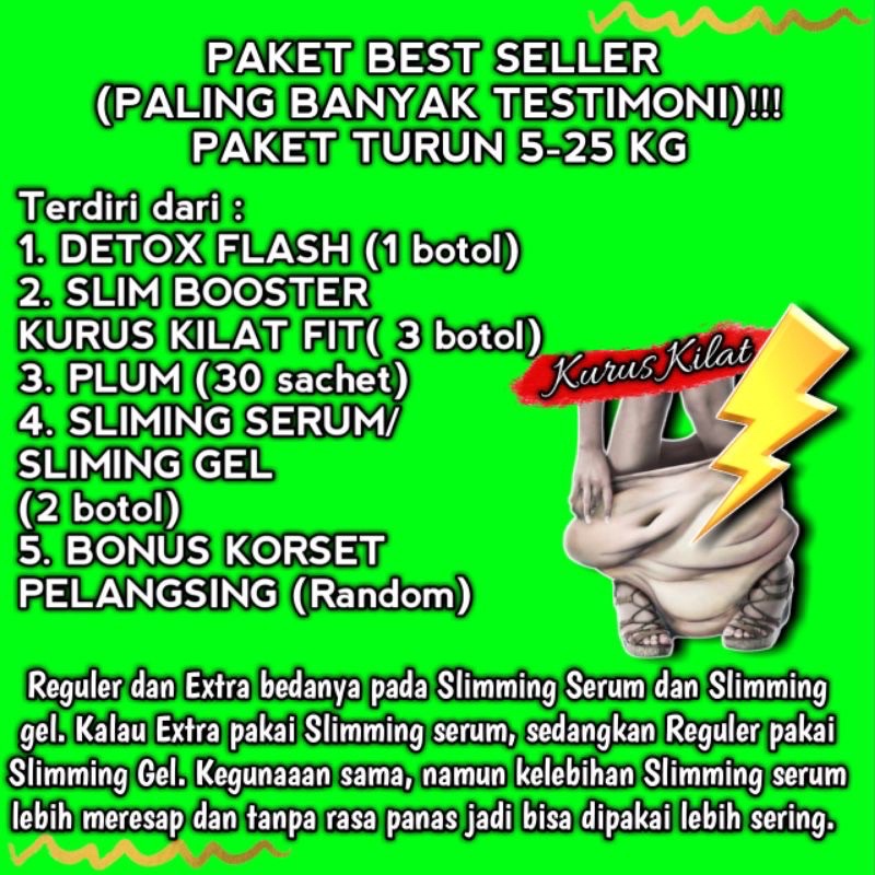 KURUS KILAT Paket TURUN 5-25KG SLIM BOOST Pelangsing Ampuh Penurun Berat Badan No Herballife Obat Diet Herbal