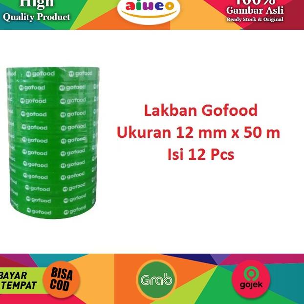 

[DISCOUNT AKF] Lakban Online Food / Orange Food / Green Food / Sayur 12 mm x 50 m - 12 Pcs Murah Banget