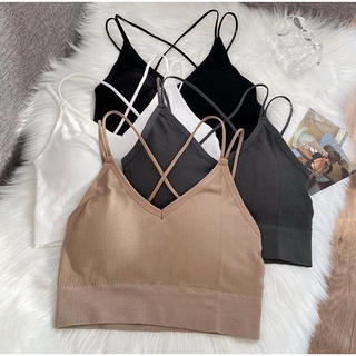 DF BR270 Bra Tanktop Wanita BH Olahraga Pakaian Dalam Wanita Import BH Tanpa Kawat Hight Quality