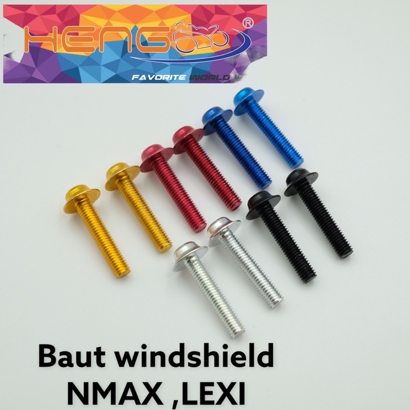 Baut Probolt visor nmax lexi Pcx Aerox - baut windshield nmax lexi Pcx Aerox ADV Baut Probolt Heng Visor