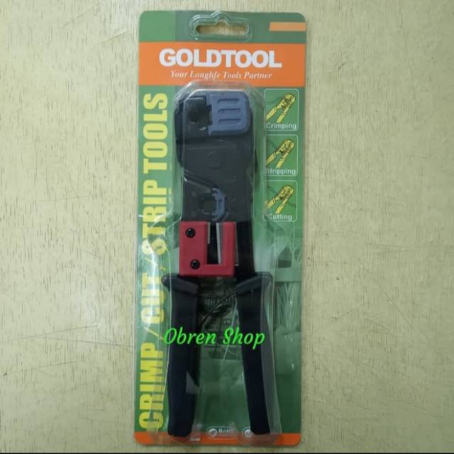 CRIMPING TOOL DOUBLE RJ45 RJ11 GOLDTOOL TTK-071