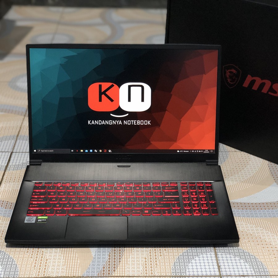 MSI GF75 Thin 10SDR I7 10750H GTX1660Ti 6GB Layar 15 IPS FHD 144Hz