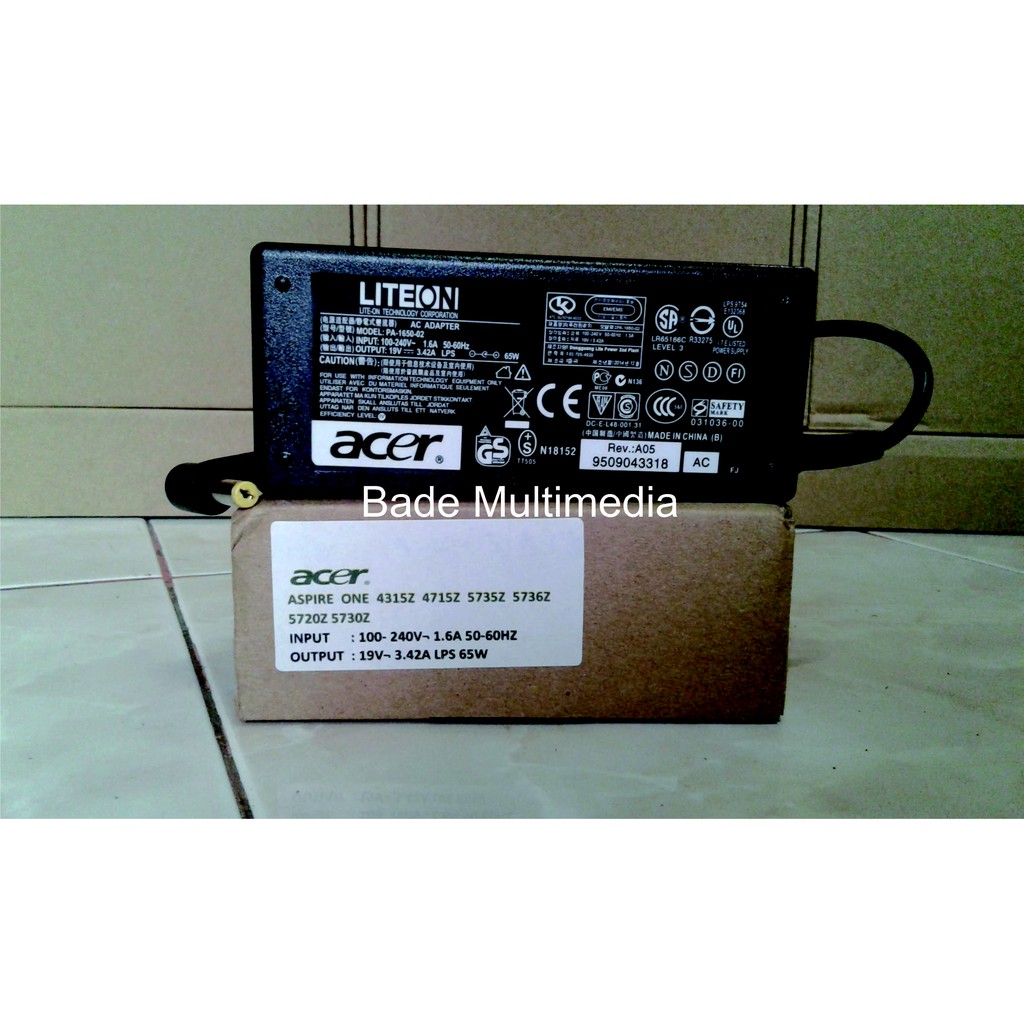 Adaptor Charger Acer Aspire One Notbook Laptop 521 522 532h 533