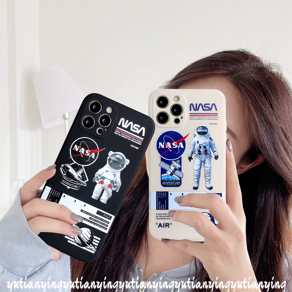 Soft Case TPU Motif NASA Untuk Infinix Smart 5 6 Hot 10 Play 11s 11 Hot 9 Play 10T 10S 10 Hot 11 Play Note 8