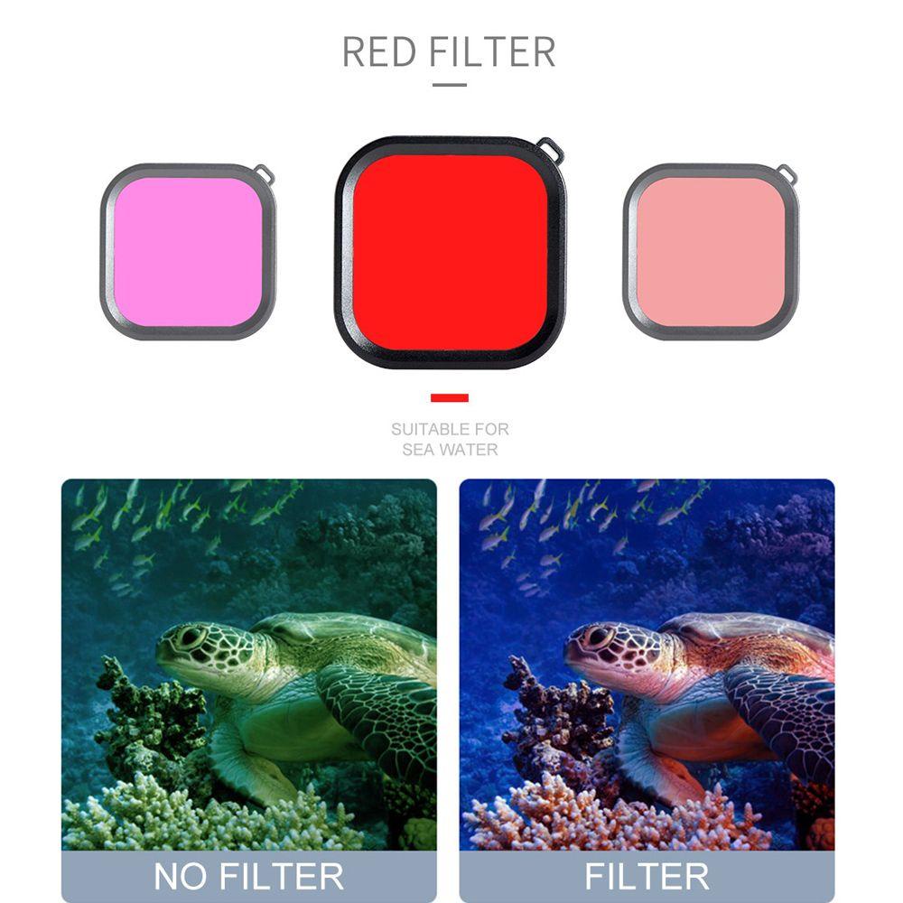 POPULAR Populer Filter Warna Set Filter Pelindung Casing Housing Polarizer Fotografi Untuk GoPro Hero8