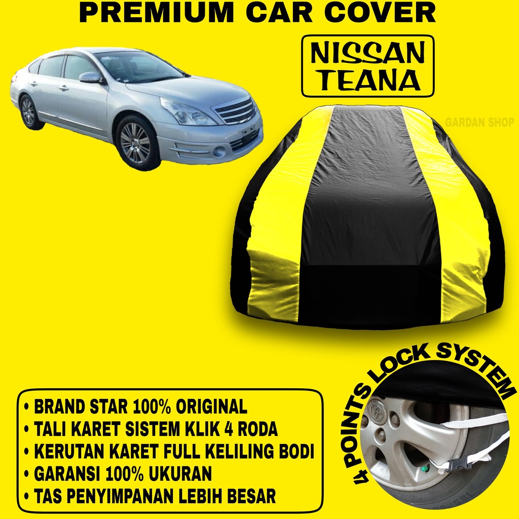 Body Cover NISSAN TEANA Sarung Strip KUNING Penutup Pelindung Bodi Mobil Nissan Teana PREMIUM