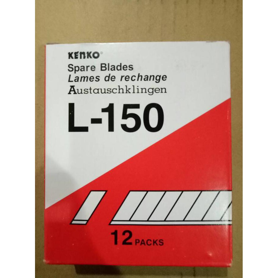 

READY STOK MATA PISAU CUTTER KENKO BESAR L 150 1 KOTAK ISI 12 PC