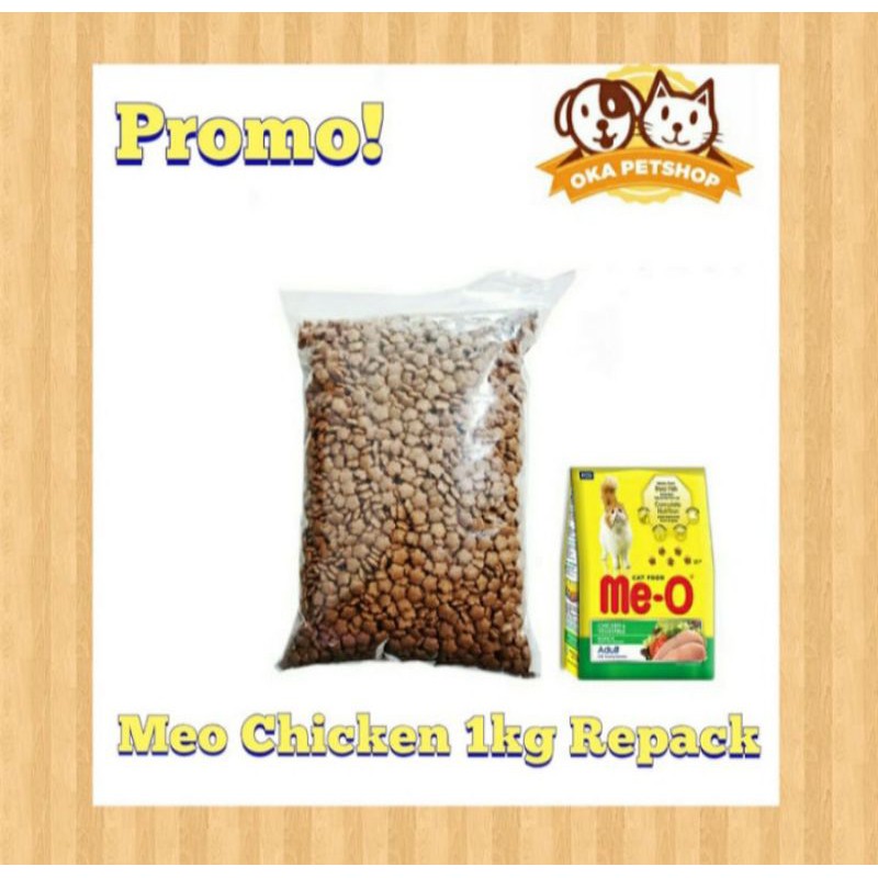 Makanan Kucing Meo Chiken 1kg Repack