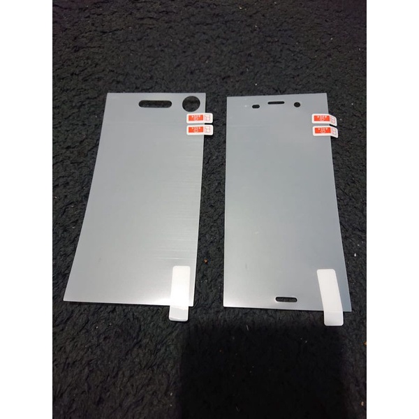 anti gores hydrogel mate sony xperia xz1 full set depan belakang docomo softbank au global hitam dof
