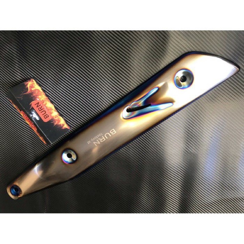 Tameng Knalpot Wave125 Titanium by BURN