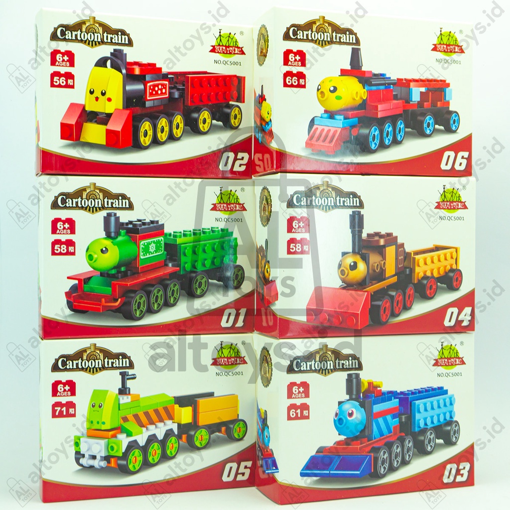 Mainan Susun Balok Legoo Kereta Train set