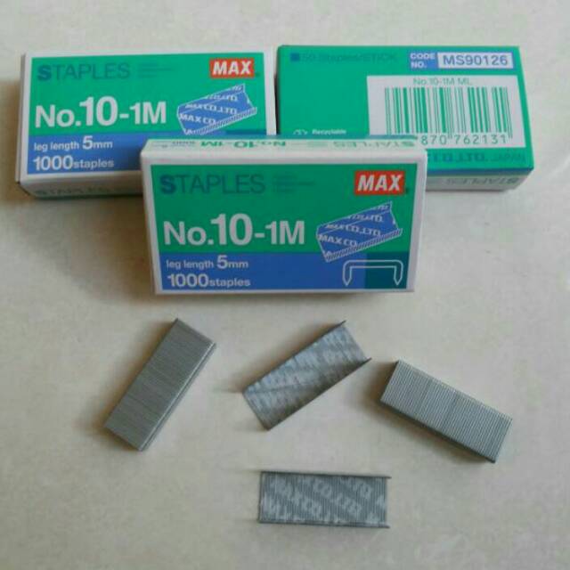 

Isi Staples Max no 10 Reffil stapler no 10