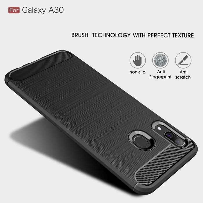 Silicon Case SAMSUNG A20 A30 Softcase iPAKY Carbon Casing Cover