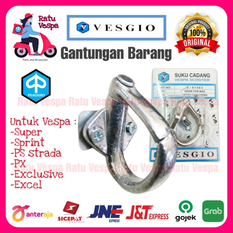 Gantungan Barang / Hook Vespa VBB,SUPER,SPRINT,PX,PS,PXE,EXCEL,VESGIO