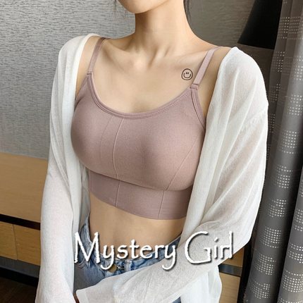 Mysterygirl - [MURAH] Bra Wanita Sport Bra Kawat Bra Remeja Pakaian Dalam Fashion Wanita Olahraga Outside Tanpa Seiki Yoga