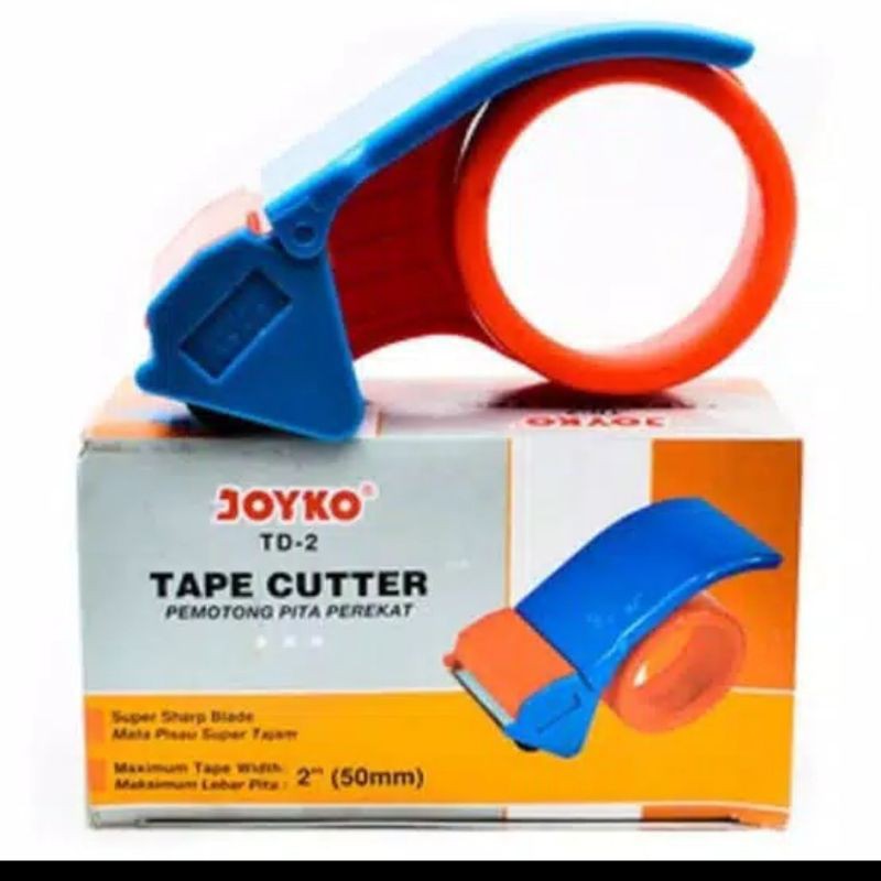

Dispenser Plakban Lakban Tape Cutter 2 inch JOYKO TD-2 ( Plastik)