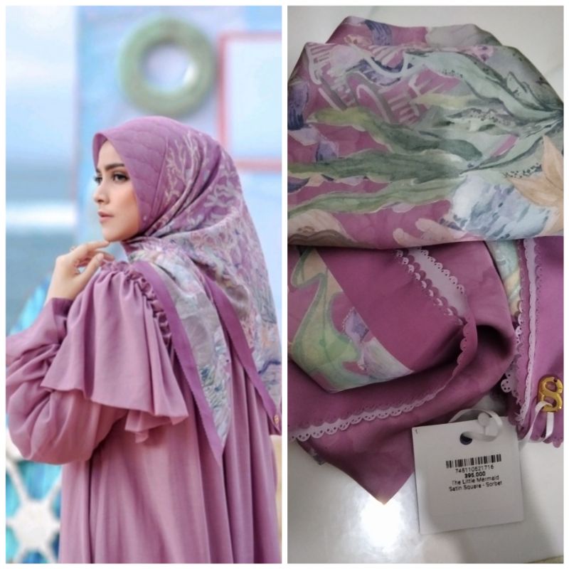 NEW Mermaid Sorbet Satin Buttonscarves