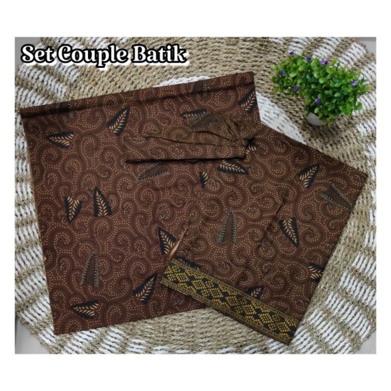 set couple kamen saput udeng batik