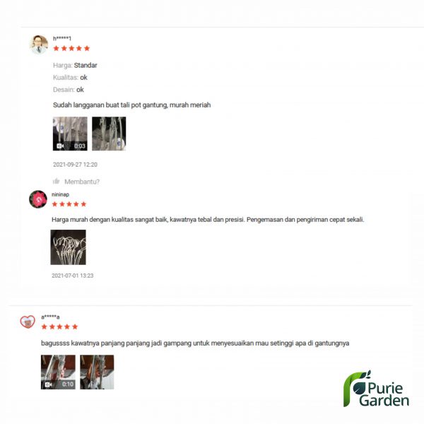 Kawat Pot Gantung Pot Bunga Untuk Gantungan Pot Satuan PG SBY