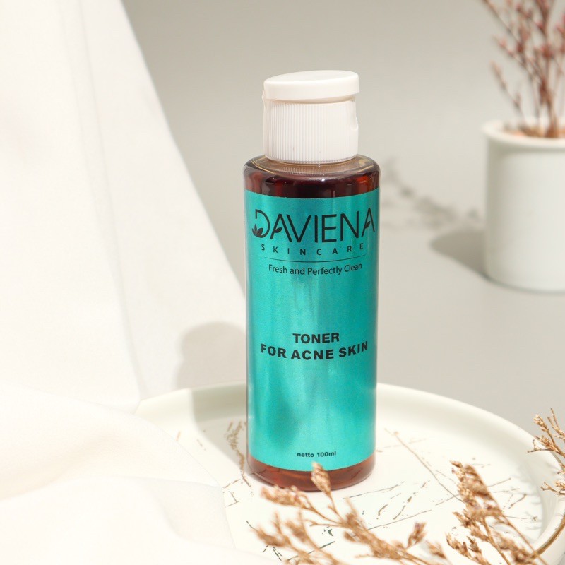 TONER FOR ACNE SKIN DAVIENA SKINCARE ACNE SERIES BPOM SKIN CARE PRIA WANITA BUMIL BUSUI