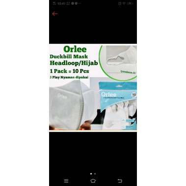 DUCKBILL duckbill (HIJAB) ORLEE 1 box isi 10pcs