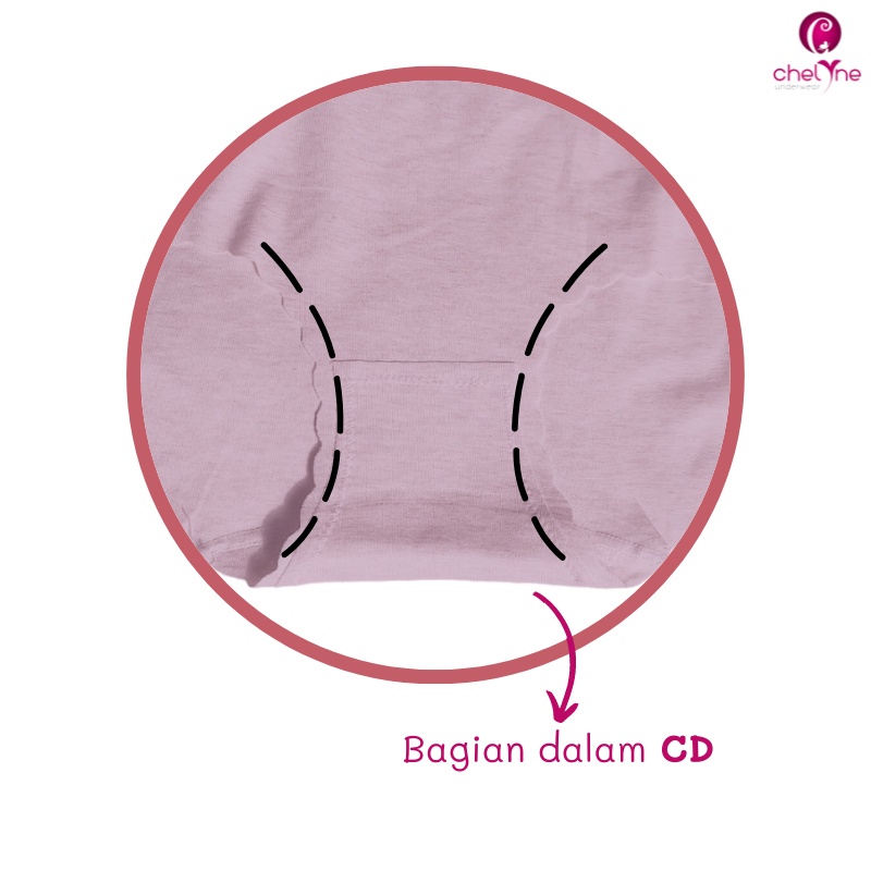 CD Wanita Chelyne Q3066 Seamless Bahan Kaos Tebal Premium