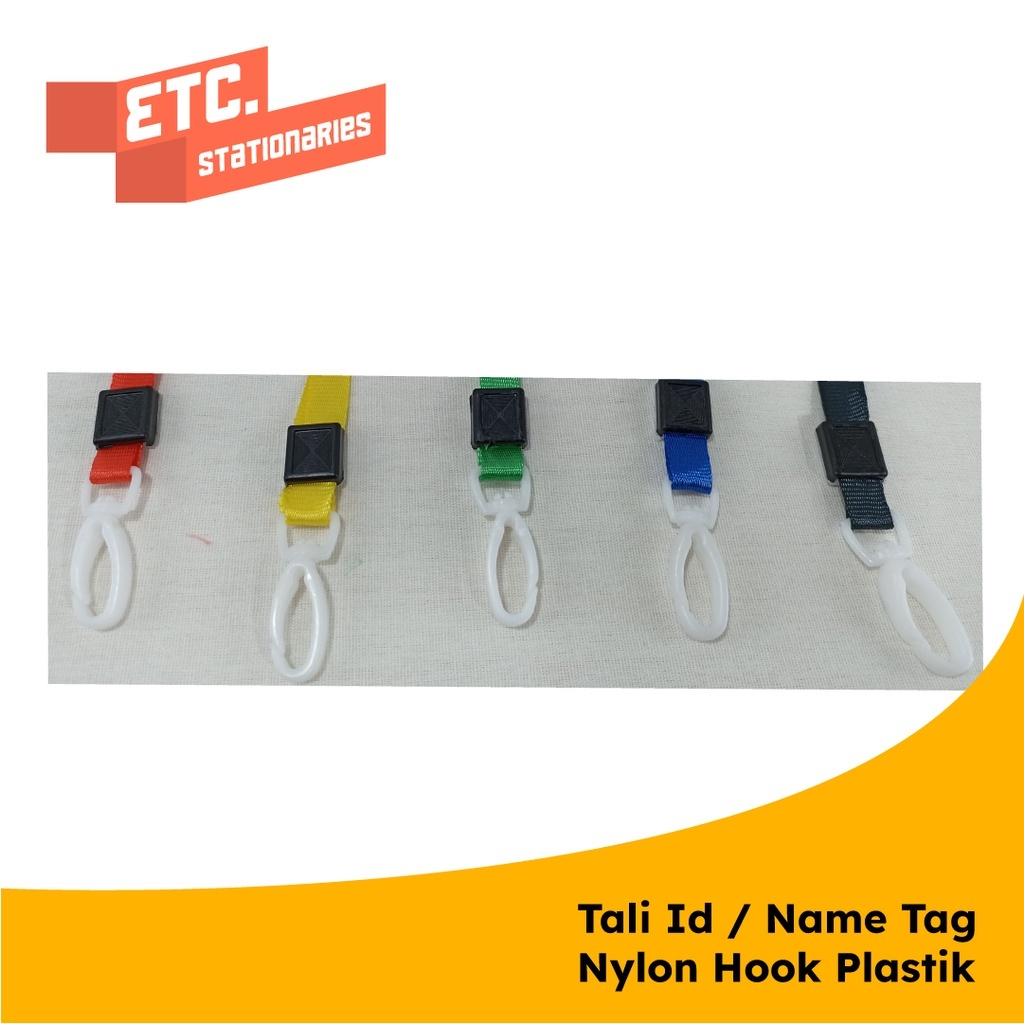 

Tali Id Card / Tali Name Tag / Nylon Hook Plastik (NYLKP) [20 PCS]