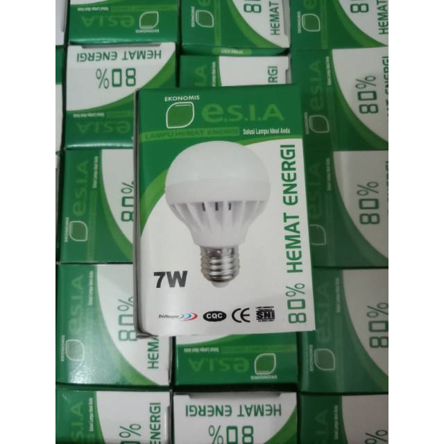 Lampu led rumah 7 watt e.s.i.a hemat energi listrik hingga 80%