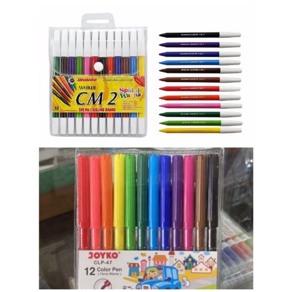 

SPIDOL WARNA SNOWMAN/JOYKO/STANDARRT ISI 12 WARNA