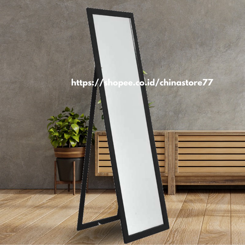 Kaca Cermin Full Body Aesthetic Cermin Standing Mirror Dinding Minimalis Rias UK.127 X 30 CM Termurah Terlaris