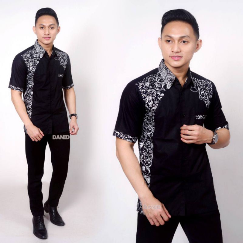 KEMEJA BATIK LENGAN PENDEK TERBARU DI SHOPEE FASHION PRIA HEM BATIK EXLUSIVE