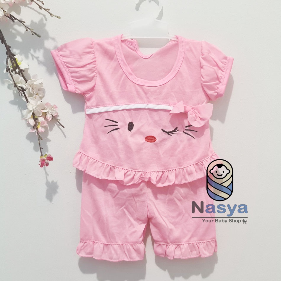 [N-100] Baju Bayi New Born Kombinasi / Setelan sehari-hari anak perempuan (0-6 bulan)