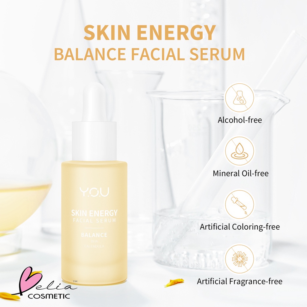 ❤ BELIA ❤ YOU Skin Energy Facial Serum 20ml | Brightening | Balance | Firm | Soothe | Hydrate Serum | BPOM